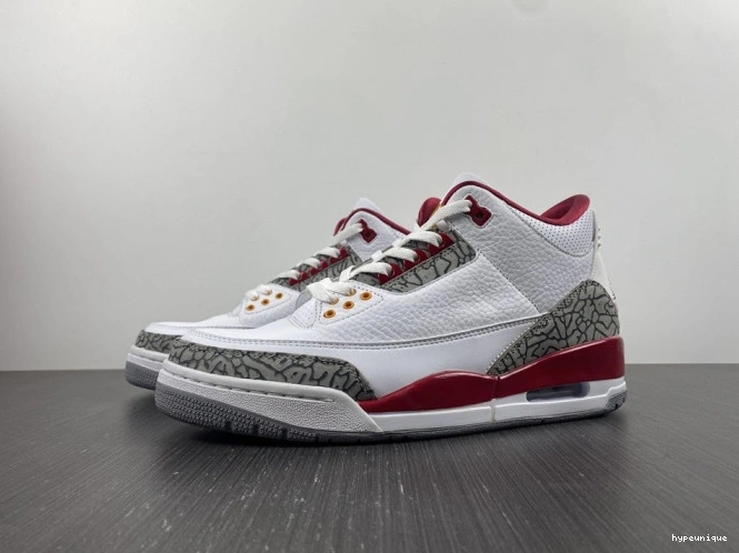 HYPE Cardinal Red CT8532-126 Jordan 3 Retro 0812